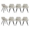 Farmhouse Dining Chairs Set of 8,Modern Design Upholstered Dining Chair for Dinging Room,Living Room,Indoor Furniture-Tanpinhause - 2 of 4