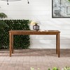 NicBex Outdoor Patio Dining Table with Umbrella Hole for 6 Person Patio Acacia Wood Table for Garden,Backyard - 4 of 4