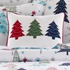 White Pine Festive Trees Pillow 14x18  - Levtex Home - 2 of 4
