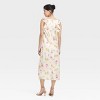 Women's Ruffle Sleeve Satin Maxi Dress - A New Day™ - 2 of 3