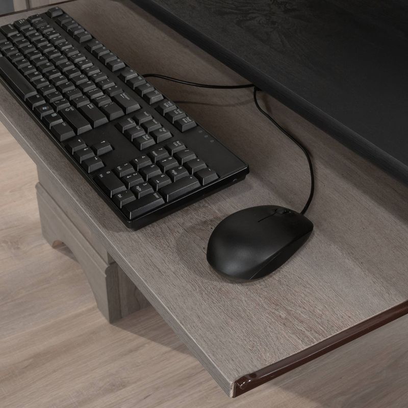 Computer Desk with Drawers Mystic Oak - Sauder: Home Office, Slide-Out Keyboard Shelf, Filing Cabinet, 5 of 7
