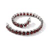 Ross-Simons 19.20-22.00 ct. t.w. Garnet Tennis Bracelet in Sterling Silver - 3 of 4