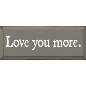 Slickblue Love You More Wooden Sign – Rustic Couple’s Wall Decor for Home, Wedding or Anniversary – 7x18, Color Options - 1 of 3