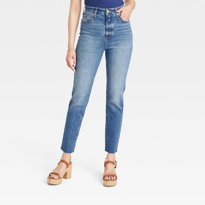 Women's High-rise 90's Slim Jeans - Universal Thread™ Medium Wash 00 :  Target