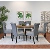 NicBex 7-Piece Dining Table Set with 6 Tufted Dining Chairs Modern Rectangle Large Kitchen Table Set & Side Chairs for Dining Room - 2 of 4