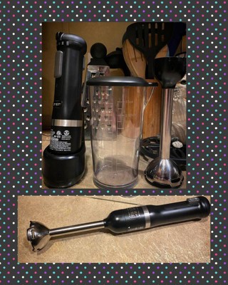 BLACK+DECKER 3-In-1 5-Speed Black 220-Watt Immersion Blender with Accessory  Jar in the Immersion Blenders department at