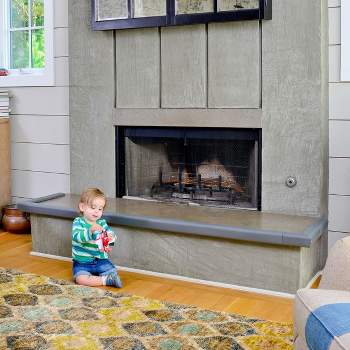 Cardinal Gates KEPK Large Hearth Pad Kit - Fireplace Baby Proofing - Adhesive Backed Fireplace Bumpers for Babies