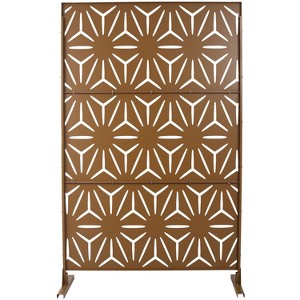 CAVINAS Matrix Metal Decorative Patio Screens, Outdoor & Indoor, Freestanding Decorative Privacy Screen for Deck Balcony Patio - 1 of 4