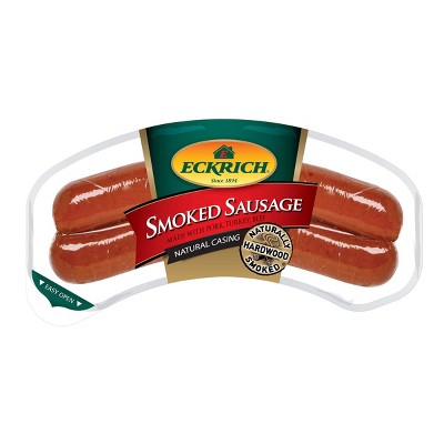 Eckrich Natural Casing Rope Smoked Sausage - 13oz