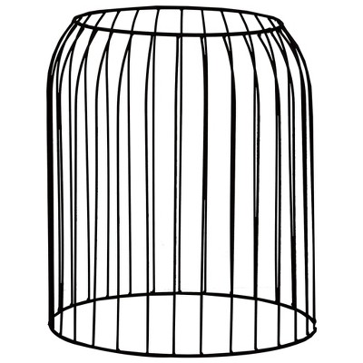 Copper Frame Black Wood Round Nesting Coffee Tables Set