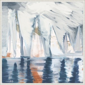 Amanti Art Sailboats In The Mist II by Dan Meneely Canvas Wall Art Print Framed 22 x 22-in. - 1 of 4