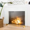 Barton Fireplace Screen Guard Panel Spark Guard Panel Tempered Glass Fence Stand (46" x 33") - 3 of 4