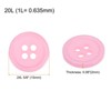 Unique Bargains Sewing Resin Round Flat 4-Hole Replacement Craft Buttons 20 Pcs - 2 of 4