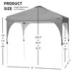 Costway 8x8 FT Pop up Canopy Tent Shelter Height Adjustable w/ Roller Bag - 3 of 4