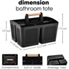 Aoibox Portable Shower Caddy Basket with Compartments, Plastic Divided Cleaning Caddy Organizer Storage Tote with Handle for Bathroom - 2 of 4