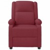 vidaXL Massage Chair Wine Red Faux Leather - 3 of 4