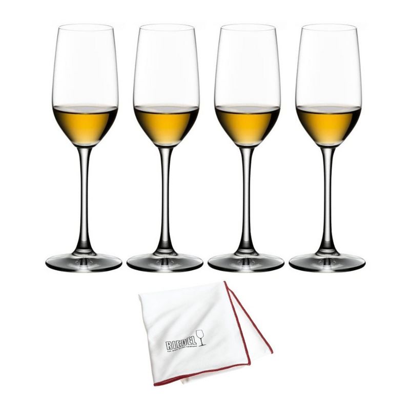 Riedel Bar Ouverture Tequila Glasses with Large Microfiber Polishing Cloth 4 oz, 2 of 4