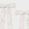 Ribbon Bow Pelican Hair Clip Set 2pc - Wild Fable™ White/Light Pink - 3 of 3