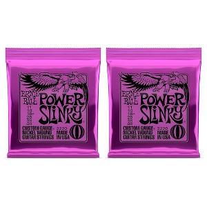 Ernie Ball 2220 Power Slinky Nickel Wound Electric Guitar Strings 2-Pack - 1 of 3