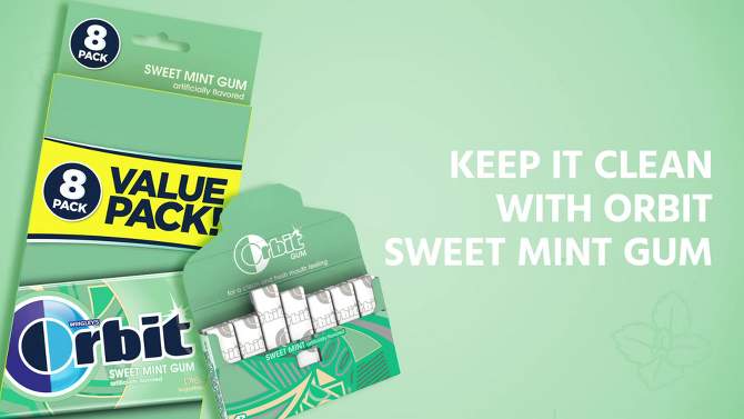 Orbit Sweet Mint Sugarfree Gum Value Pack - 112ct, 2 of 12, play video