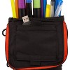 Mead RNAB009M9940W mead five star stand and store self standing pencil pouch,  colors may vary