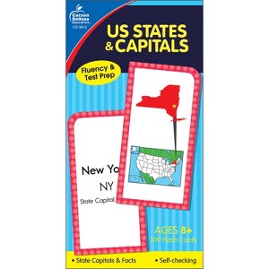 Carson Dellosa Education U.S. States & Capitals Flash Cards, Grade 3-5 (Case of 4) - 1 of 1