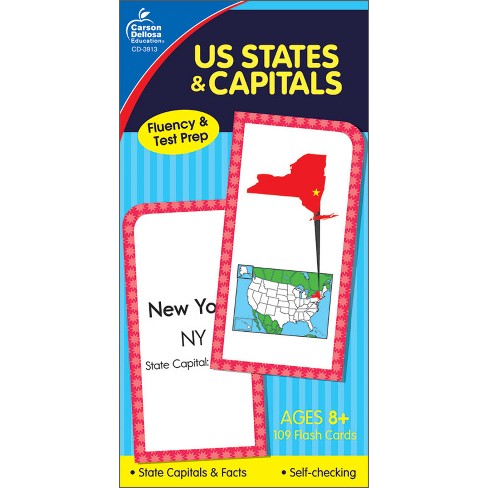 Carson Dellosa Education U.S. States & Capitals Flash Cards, Grade 3-5 (Case of 4) - image 1 of 1