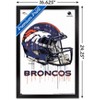 Trends International NFL Denver Broncos - Drip Helmet 20 Framed Wall Poster Prints - 3 of 4