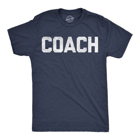 Мужские футболки Crazy Dog T-Shirts, Inc. Mens Funny T Shirts Coach Sarcastic Sports Team Graphic Novelty Coaching Tee For Men - Crazy Dog Men's T Shirt Gift for Teacher Navy XL