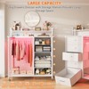 Aheaplus Dresser with 5 Fabric Drawers, Closet Storage - 4 of 4