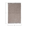 Storied Home Melange Cotton Tufted Rug with Fringe, Cream - 2 of 3