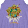 Girls' - Teenage Mutant Ninja Turtles - Leo and Brothers TMNT Graphic Sleeveless Aline Dress - 2 of 3