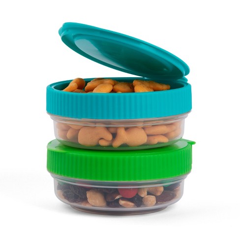 Progressive International Snaplock 3 Piece Set, On-The-Go, Leak-Resistant 5  Ounce Snack Container Set