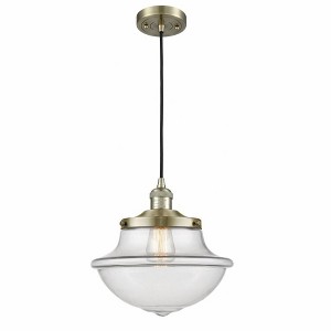 Oxford - 1 Light Cord Hung Mini Pendant In Traditional Style-11.5 Inches Tall and 11.75 Inches Wide - 1 of 1