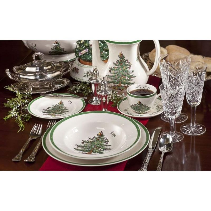 Spode Christmas Tree Rimmed 10 Inch Pasta Bowl - 10 Inch, 4 of 5