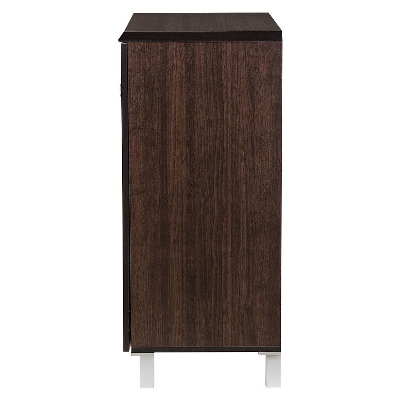 Excel Modern and Contemporary Sideboard Storage Cabinet - Dark Brown - Baxton Studio, 4 of 7