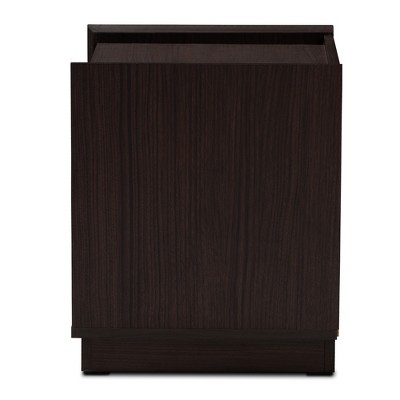 Larsine Brown Engineered Wood 2-Drawer Nightstand