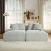 Bedroom Comfort: Fluffy, Assembled Loveseat - 3 of 4