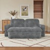 3-Seat Small Streak Corduroy Fabric Memory Foam 2-in-1 Convertible Modular Sofa Bed with No Assembly Required, Space-Saving, and Multi-Room Use - 2 of 4