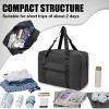 MaseiKar Small Duffle Bag for Travel, Personal Item Travel Bag Foldable Travel Tote Mini Gym Bag for Men Women, Black - 3 of 4