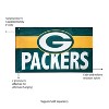 Evergreen Green Bay Packers Burlap 3' x 5' Flag, Premium Single Sided Printed with Grommets, Printed In The USA - 3 of 4