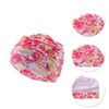 Unique Bargains Polyester Flower Pattern Swim Cap 5.91"x9.25" Pink White 1 Pc - 3 of 4