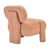 Lirago Armless Brown Accent Chair with Comfortable Reclined Backrest for Living Room 28.5"Hx27.1"Dx26.4"L - 4 of 4