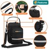 SUN CUBE Water Bottle Holder Strap, Insulated Neoprene Sleeve Bag Carrier, Crossbody Carrying Sling Purse Pouch Pocket Walking Hiking - 3 of 4