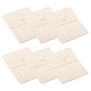 Unique Bargains Portable Microfiber Velvet Soft Jewelry Pouches 6 Pcs - 1 of 4