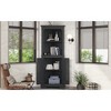 CAVINAS Tall Corner Cabinet,Storage Cabinet with Doors,2 Open Shelves,Wood Grain Corner Cabinet for Living Room,Bathroom,Kitchen,Dining Room - 2 of 4