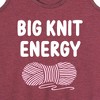 Women's - Instant Message - Big Knit Energy Graphic Racerback Tank - 2 of 4