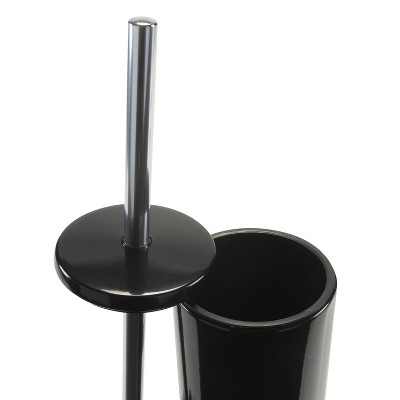 Black Stainless Steel Toilet Brush with Removable Liner