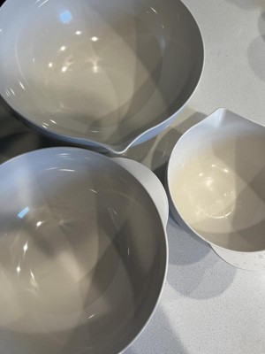 3qt Ceramic Batter Mixing Bowl Cream - Figmint™ : Target