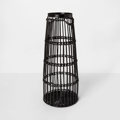 24 X 9 7 Iron And Rattan Floor Vase Black Project 62 Target